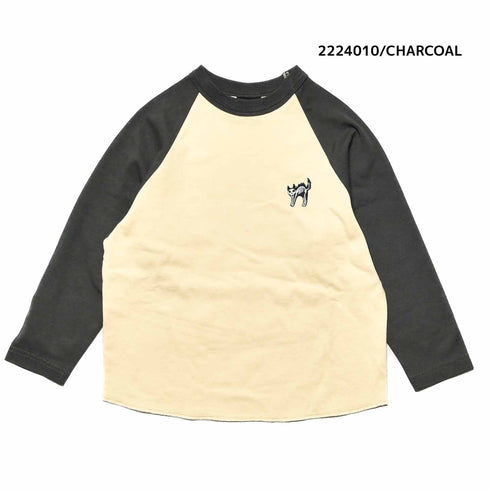 【130~150】★NEEDLEWORKS★天竺ワイドラグランロンT(2224010j)